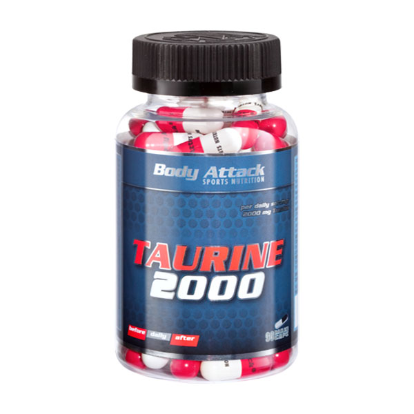 Body Attack Taurine 2000 - 90cap کپسول تائورین 2000 بادی اتک 90 عدد - Image 1